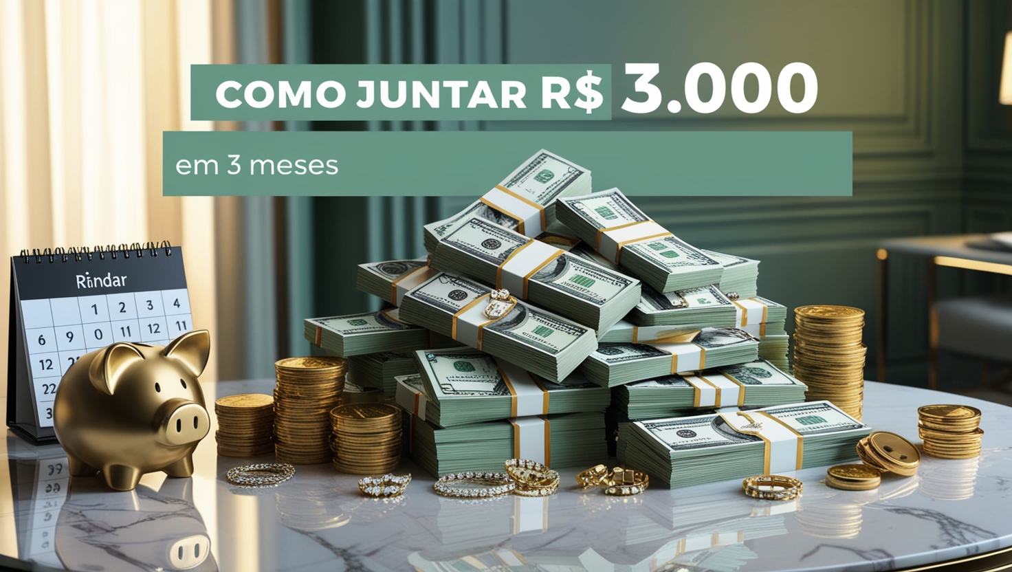 como juntar 3 mil em 3 meses