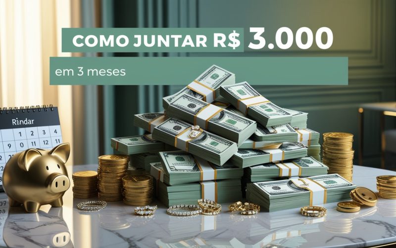 como juntar 3 mil em 3 meses