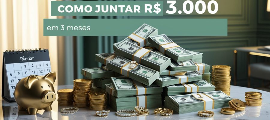 como juntar 3 mil em 3 meses